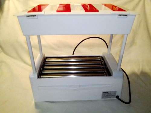 Nostalgia `Ottimo` hot dog roller griller for the `Man Cave` as a real conservational piece.