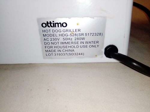Nostalgia `Ottimo` hot dog roller griller for the `Man Cave` as a real conservational piece.