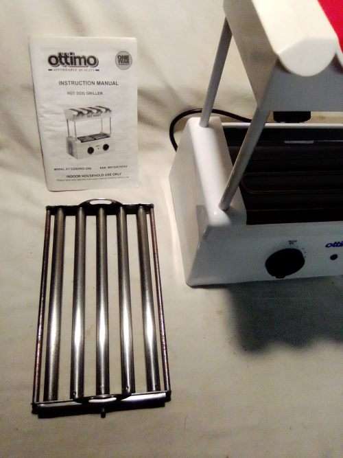 Nostalgia `Ottimo` hot dog roller griller for the `Man Cave` as a real conservational piece.