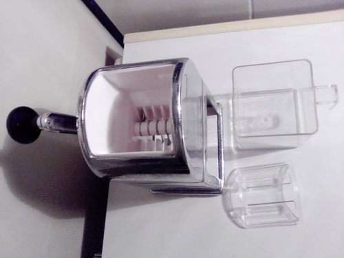Man Cave must. Vintage manual opperated Ice crusher  complete with slinger and bin`s.