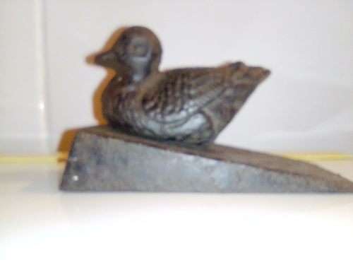 A Collectible Cast Iron Duck door stopper.