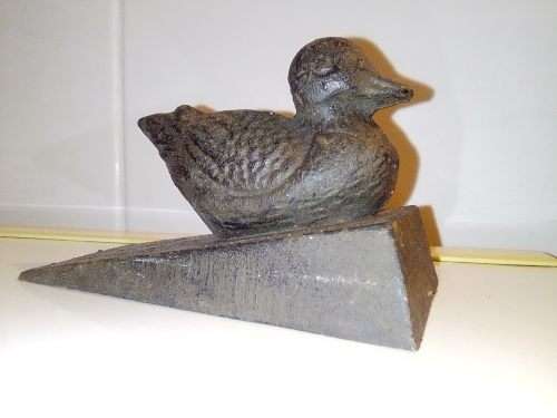 A Collectible Cast Iron Duck door stopper.