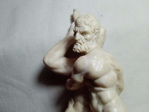 A Santini Detailed  Herceles wrestling and defeating Demastos and fed him to the man-eating horses.