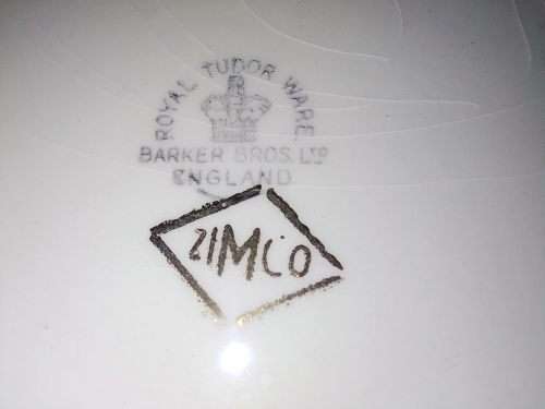1930`s. A Lady with her Suitor. Royal Tudor Ware, Barker Bros Ltd. Stamped England Zimco.