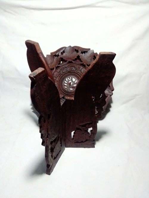Wow a Rare Sheesham wood Indian fold up side table with flower motif.