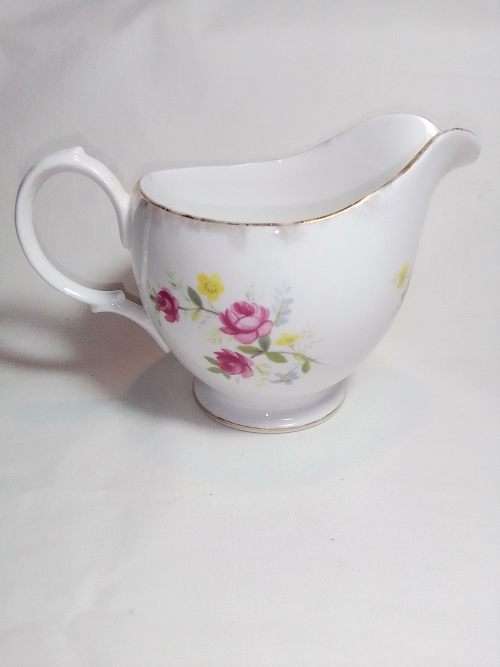 Three Old Vintage Milk Jug. Large one is `Queen Anne` 2 smaller one is `Shelly`