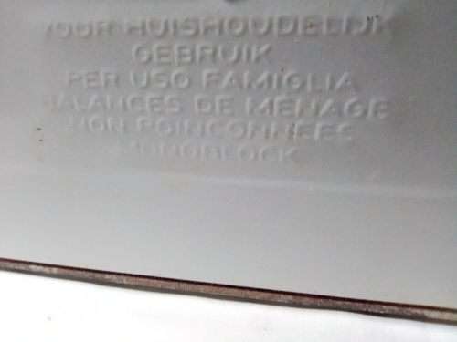 Old Afrikaans Vintage 10lbs Stube Scale in working stamped ` Voor Huishoudelijk gebruik` at the back