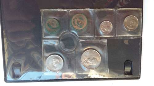 President Swart 1968 Coin set as From SA mint - 1c to 50c