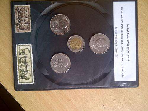 Presidente Kombo: Mandela R5, Springbok R1: Diederichs, Vorster, PW Botha, seels:1910-1981 President