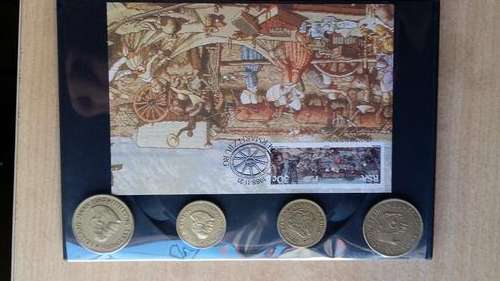 Voortrekker Kombo: 30c seel met 1964/1961 1c Ossewa, 1/2c : 1962, 1964 Jan van Riebeeck