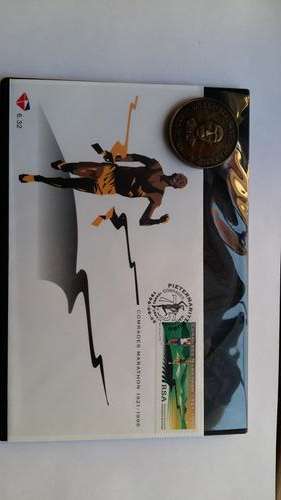 Official 75 years FDC # 6.32 OF Comrades Marathon and Wally Hayward Marathon medal!