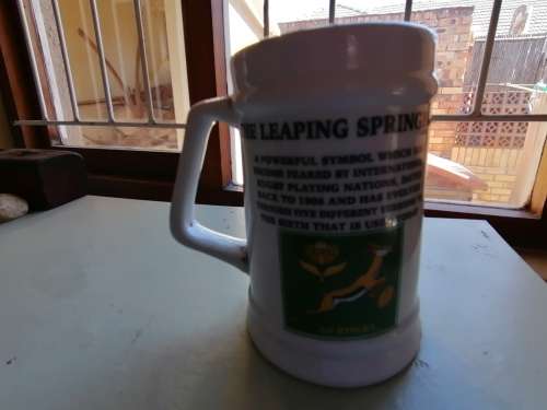 History of Springbok Rugby Mug (Leaping Springbok 1992 to 1996)