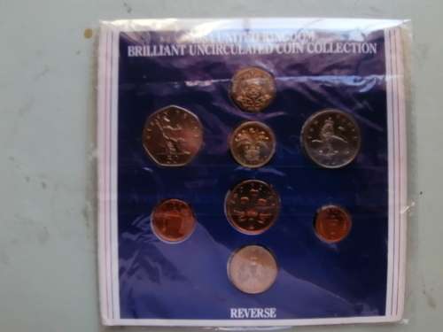 1984 United Kingdom brilliant uncirculated coin collection ( 8 Coins)