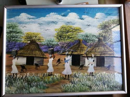 Original Oil Painting by South African Artist - Blessing Chishaka