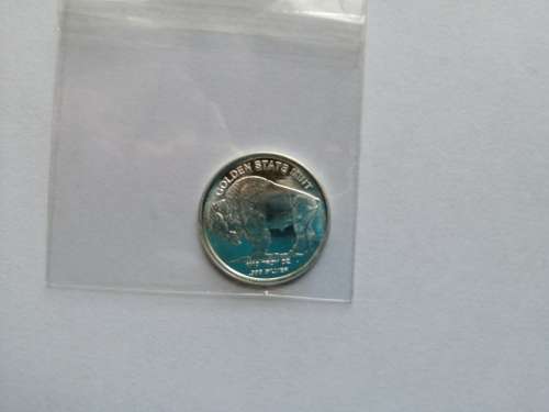 Liberty Indian Buffalo Golden state mint 1/10 Troy oz .999 silver coin