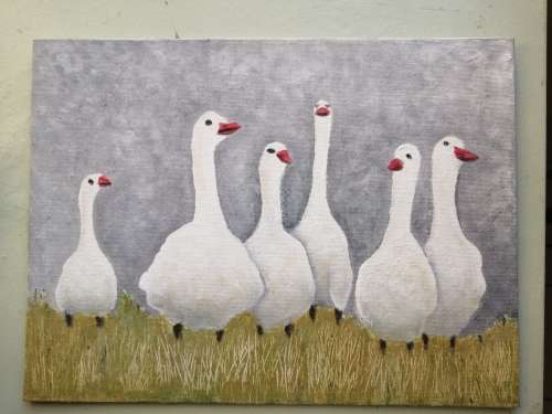 Original oil painting from Strand, Western Cape - Artist unknown (30 cm x 23 cm)