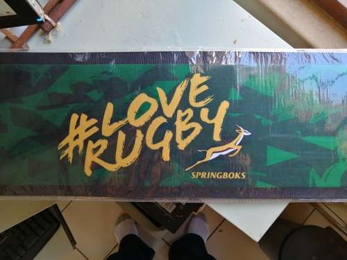 Springboks Bar counter Mat 88cm x 23 cm - Brand New!