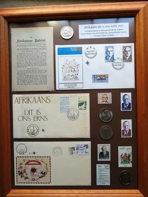 Afrikaans dit is ons Erns stel - Met President munte en seel met Patriot boekie!
