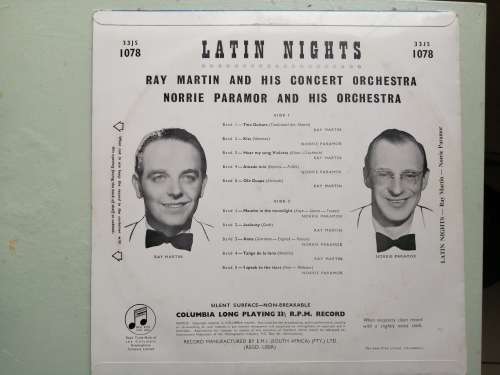 Ray Martin And His Concert Orchestra, Norrie Paramor And His Orchestra  Latin Nights