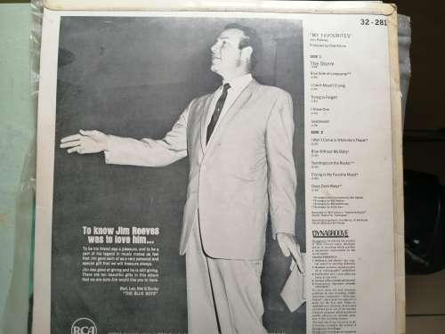 JIM REEVES - MY FAVOURITES - THE STORM - VINYL LP