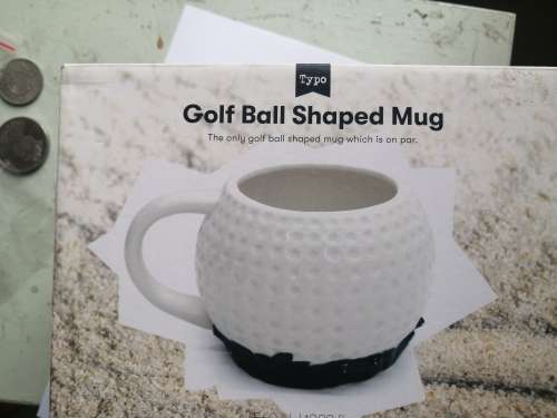 Golf Ball Shaped Coffee Mug