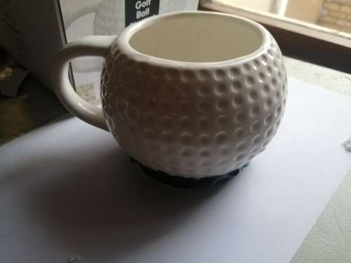 Golf Ball Shaped Coffee Mug