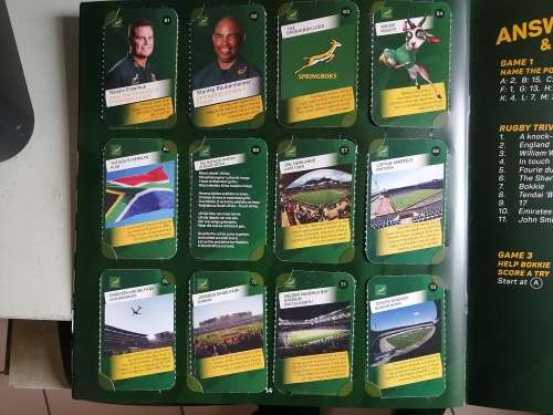 Pick n Pay 2019 Springbok Rugby card collection - Complete set