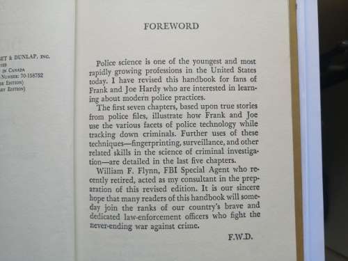 The Hardy Boys series -By Franklin Dixon - Detective Handbook