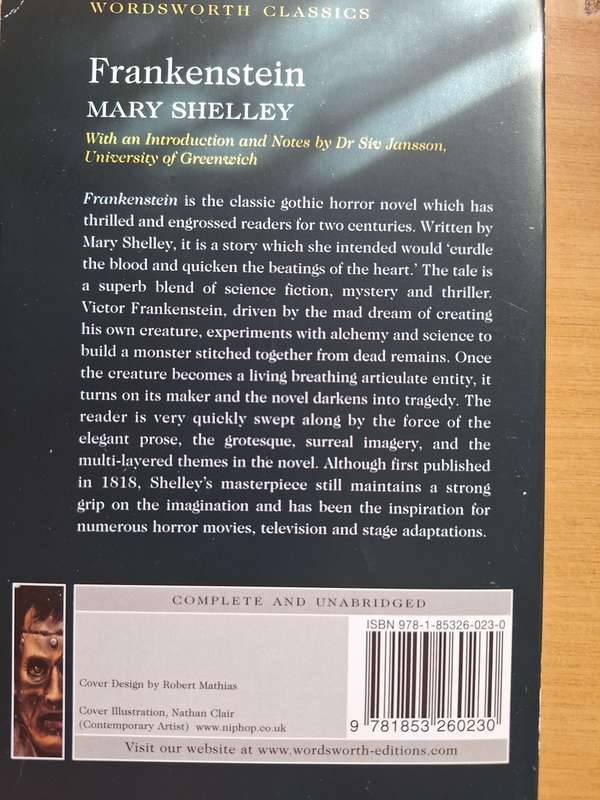 Frankenstein classic book