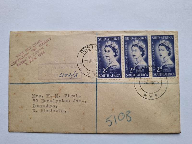 FDC coronation her majesty Queen Elizabeth II 1953