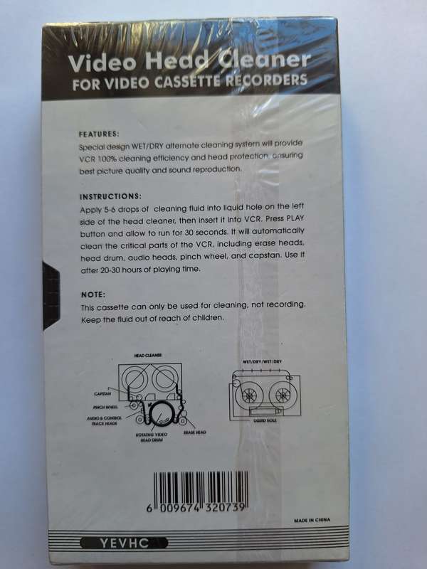 Video head cleaner