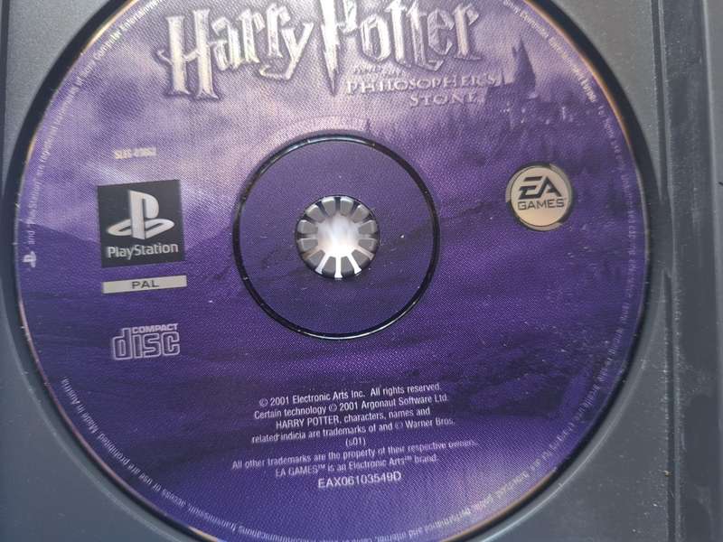 Harry Potter and the Philosophers stone Playstation disc