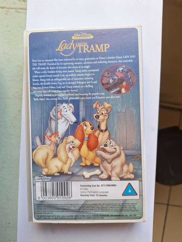 Walt Disney Classic - Lady and the tramp VHS tape
