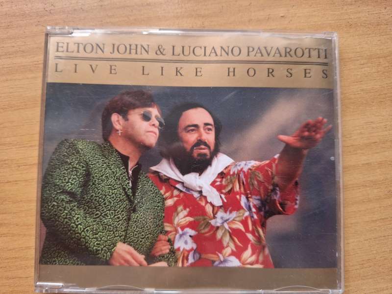 Elton John and Luciano Pavarotti Live like horses CD