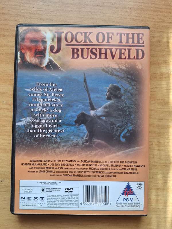 Jock of the Bushveld DVD in great condition