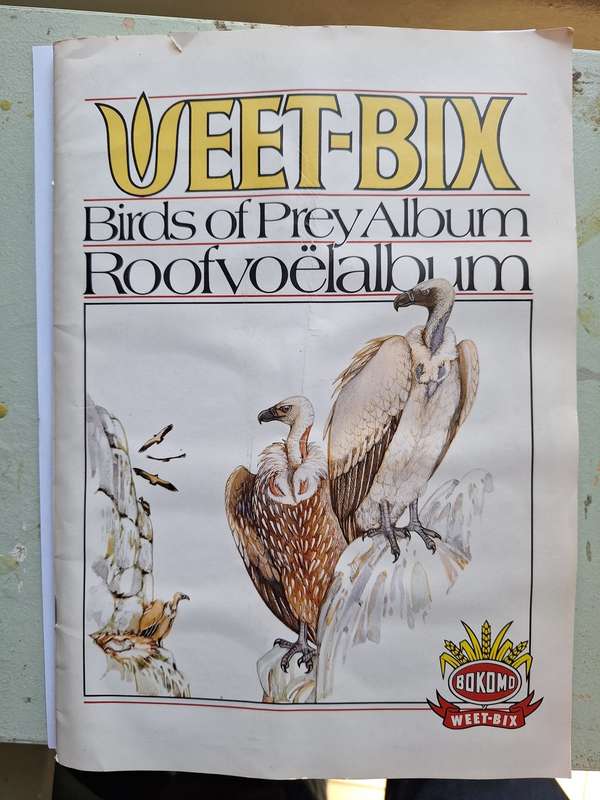 Weet-Bix Birds of Prey Album complete set of 60 cards from 1970`s