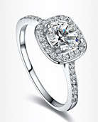 Exquisite wedding ring - platinum and Rhodium plated with AAA zircon