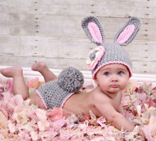NEWBORN baby bunny outfit - photography