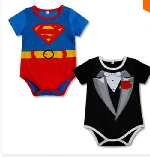 superman romper / baby grow