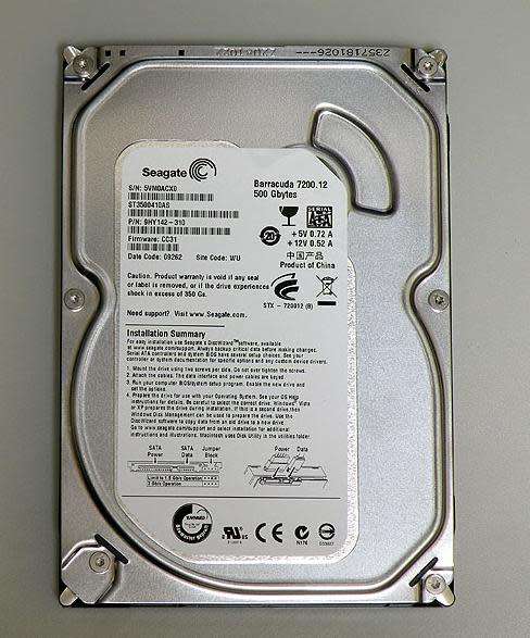 Seagate Barracuda 7200.12 500 GB 7200RPM SATA 6Gb/s with NCQ 16MB Cache 3.5 Inch Internal Bare Drive
