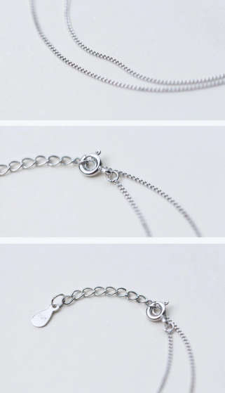 The Plain S925 Silver Cross Necklace