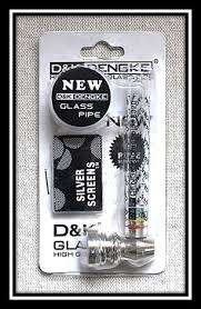 NEW LISTING!!! UPGRADED VERSION - G&K HIGH QUALITY GLASS SMOKING PIPE WITH 5 SILVER SCREENS