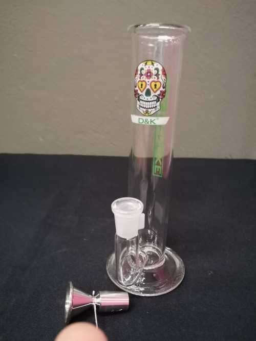 D&K DENGKE HIGH QUALITY GLASS HOOKAH WITH REMOVABLE METAL JOINT