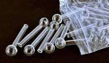 CRYSTAL CLEAR GLASS LOLLY PIPES