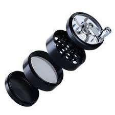 2.5INCH 4 TIER HANDLE MILL METAL HERB GRINDER