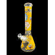 RATED #1  X LARGE 55 CM  RICK and MORTY STYLE GLASS WATER/ICE BEAKERSTYLE  BONG ULTRA THICK !1