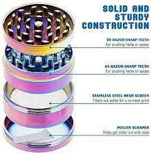 COLOURFUL 4 PIECE MAGNETIC METAL GRINDER