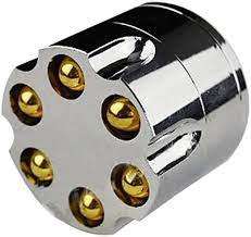 AWESOME LOOKING 3 LAYER METAL BULLET STYLE HERB GRINDER