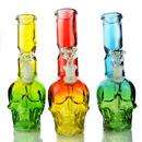 SMALL GLASS RASTA COLOUR SKULL BONGS (R120 per bong)