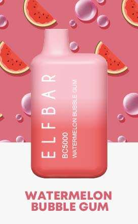 Elf Bar BC5000 Disposable Vape Watermelon Bubble-gum